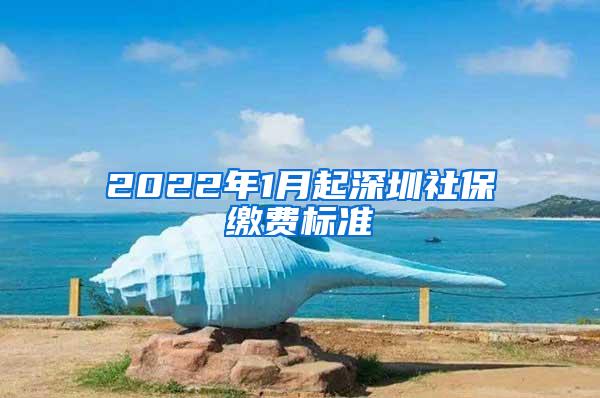 2022年1月起深圳社保缴费标准