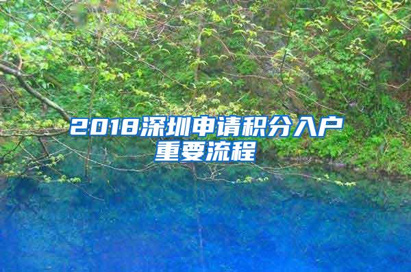 2018深圳申请积分入户重要流程