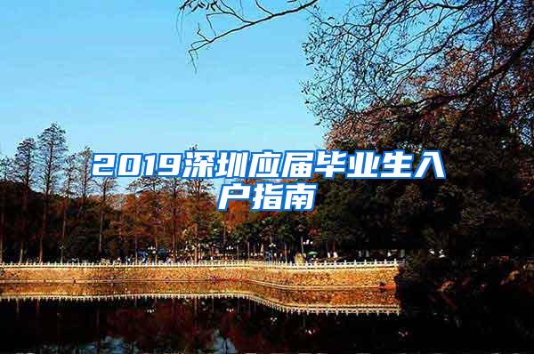 2019深圳应届毕业生入户指南