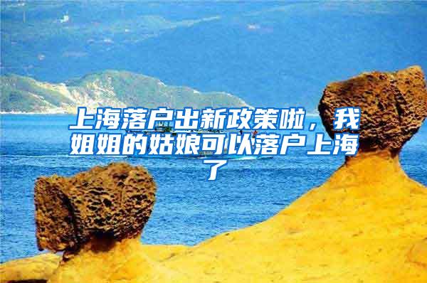 上海落户出新政策啦，我姐姐的姑娘可以落户上海了