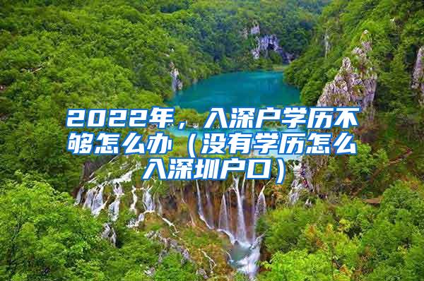 2022年，入深户学历不够怎么办（没有学历怎么入深圳户口）