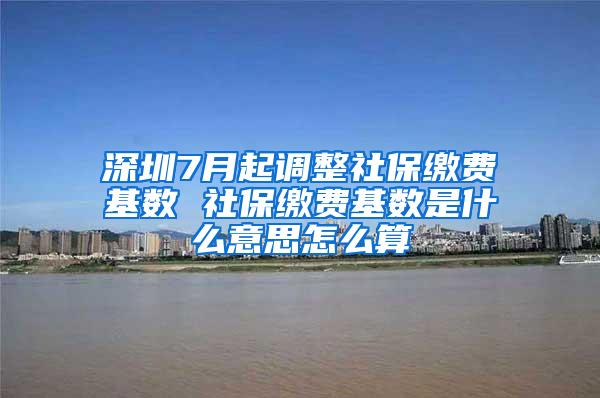 深圳7月起调整社保缴费基数 社保缴费基数是什么意思怎么算