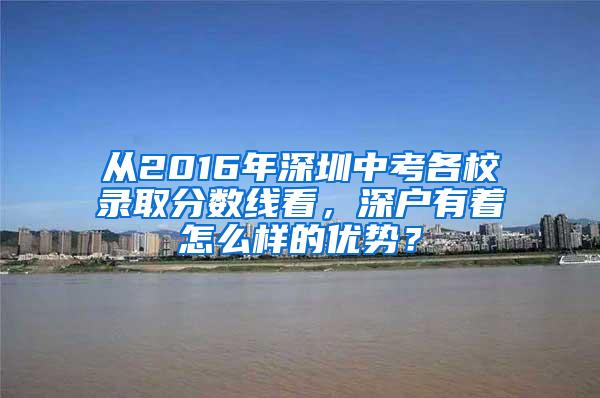 从2016年深圳中考各校录取分数线看，深户有着怎么样的优势？