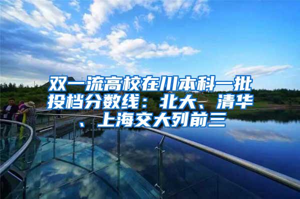 双一流高校在川本科一批投档分数线：北大、清华、上海交大列前三