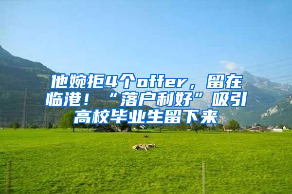 他婉拒4个offer，留在临港！“落户利好”吸引高校毕业生留下来