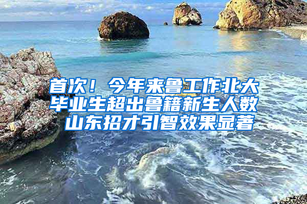 首次！今年来鲁工作北大毕业生超出鲁籍新生人数 山东招才引智效果显著