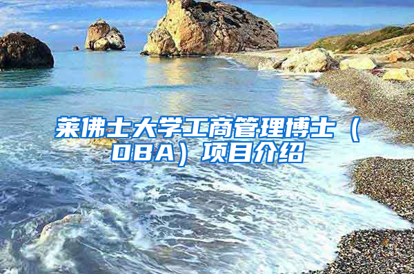 莱佛士大学工商管理博士（DBA）项目介绍