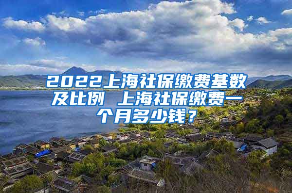 2022上海社保缴费基数及比例 上海社保缴费一个月多少钱？