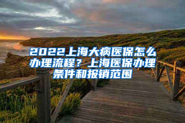 2022上海大病医保怎么办理流程？上海医保办理条件和报销范围