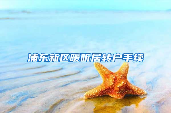 浦东新区暖听居转户手续