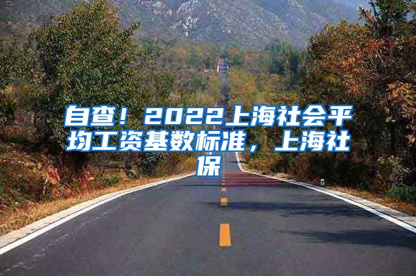 自查！2022上海社会平均工资基数标准，上海社保