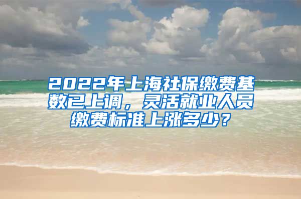 2022年上海社保缴费基数已上调，灵活就业人员缴费标准上涨多少？