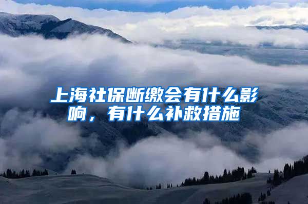 上海社保断缴会有什么影响，有什么补救措施