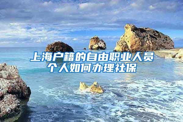 上海户籍的自由职业人员个人如何办理社保