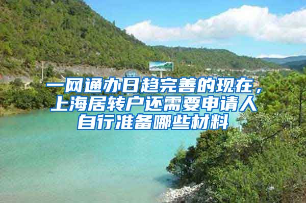 一网通办日趋完善的现在，上海居转户还需要申请人自行准备哪些材料