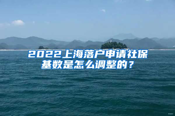 2022上海落户申请社保基数是怎么调整的？