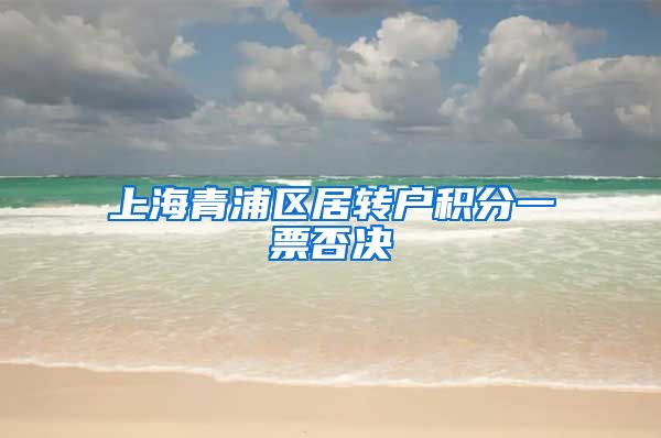 上海青浦区居转户积分一票否决