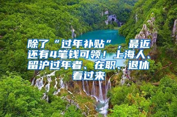 除了“过年补贴”，最近还有4笔钱可领！上海人、留沪过年者、在职、退休看过来→