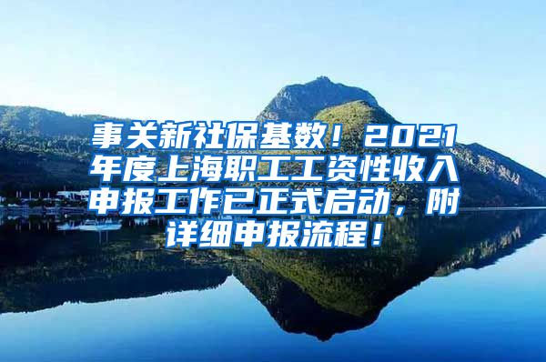 事关新社保基数！2021年度上海职工工资性收入申报工作已正式启动，附详细申报流程！