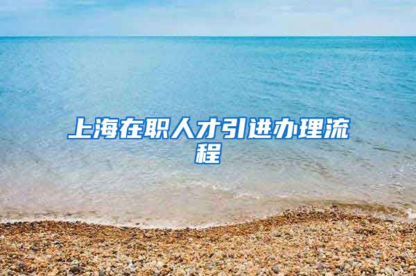 上海在职人才引进办理流程