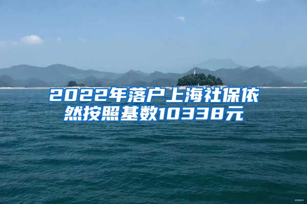 2022年落户上海社保依然按照基数10338元