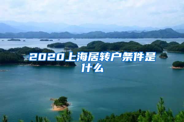 2020上海居转户条件是什么