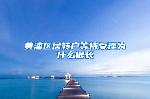 黄浦区居转户等待受理为什么很长