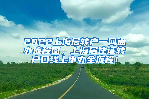 2022上海居转户一网通办流程图，上海居住证转户口线上申办全流程！