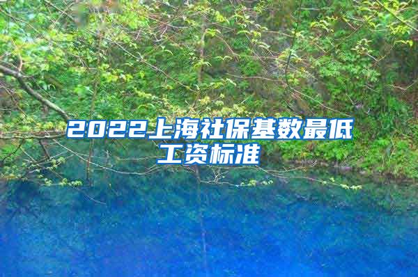 2022上海社保基数最低工资标准