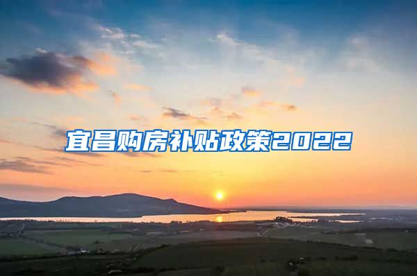 宜昌购房补贴政策2022