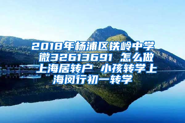 2018年杨浦区铁岭中学 微32613691 怎么做 上海居转户 小孩转学上海闵行初一转学