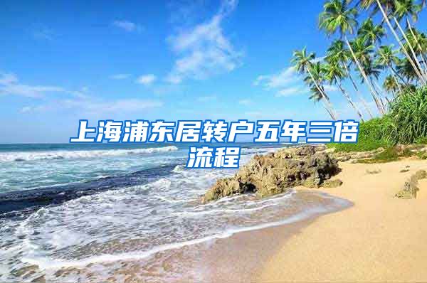 上海浦东居转户五年三倍流程