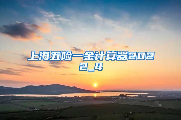 上海五险一金计算器2022_4