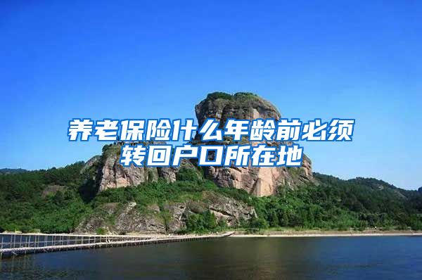 养老保险什么年龄前必须转回户口所在地