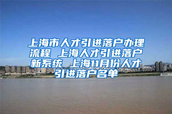 上海市人才引进落户办理流程 上海人才引进落户新系统 上海11月份人才引进落户名单