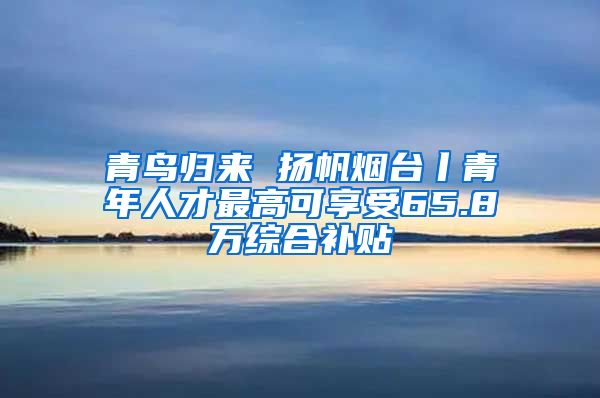 青鸟归来 扬帆烟台丨青年人才最高可享受65.8万综合补贴