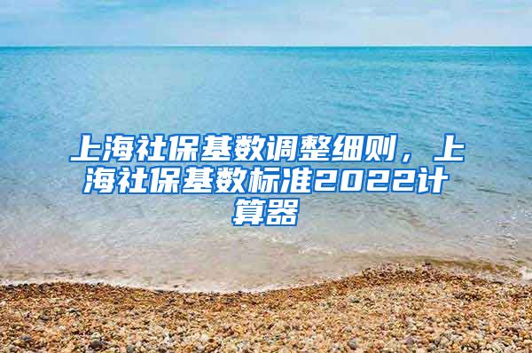 上海社保基数调整细则，上海社保基数标准2022计算器