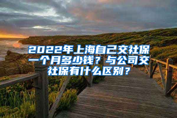 2022年上海自己交社保一个月多少钱？与公司交社保有什么区别？