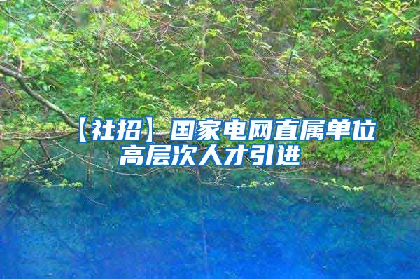 【社招】国家电网直属单位高层次人才引进