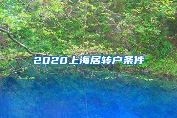 2020上海居转户条件