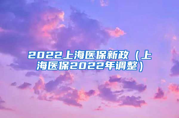 2022上海医保新政（上海医保2022年调整）