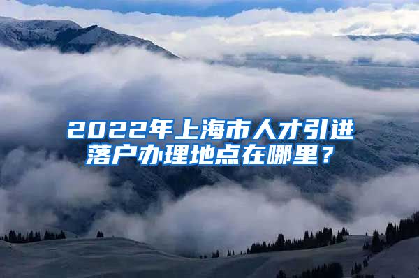 2022年上海市人才引进落户办理地点在哪里？