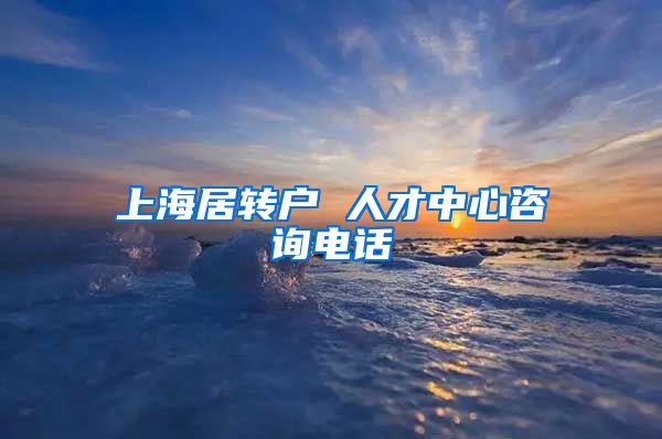 上海居转户 人才中心咨询电话