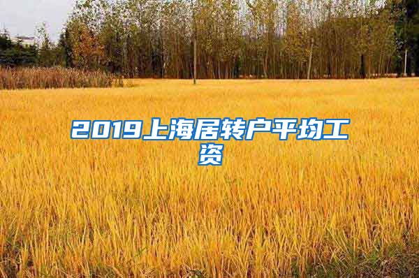 2019上海居转户平均工资