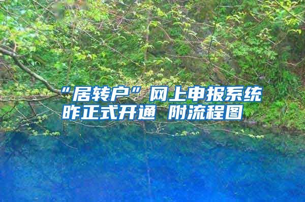 “居转户”网上申报系统昨正式开通 附流程图