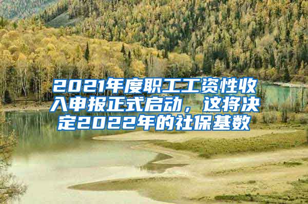 2021年度职工工资性收入申报正式启动，这将决定2022年的社保基数