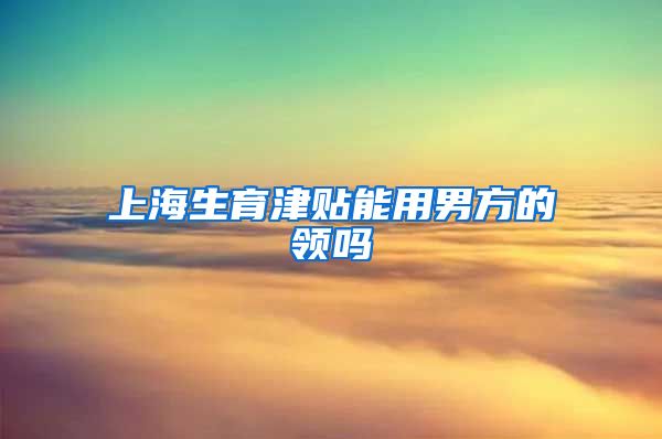 上海生育津贴能用男方的领吗