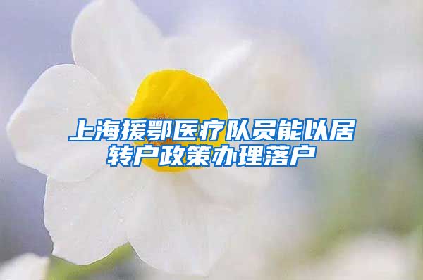 上海援鄂医疗队员能以居转户政策办理落户