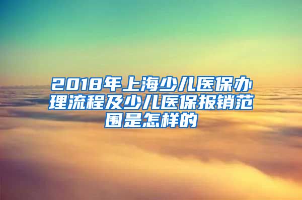 2018年上海少儿医保办理流程及少儿医保报销范围是怎样的