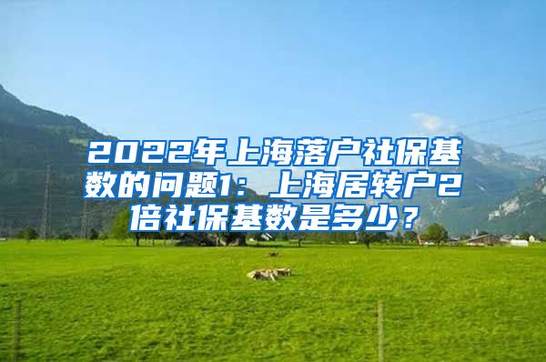 2022年上海落户社保基数的问题1：上海居转户2倍社保基数是多少？